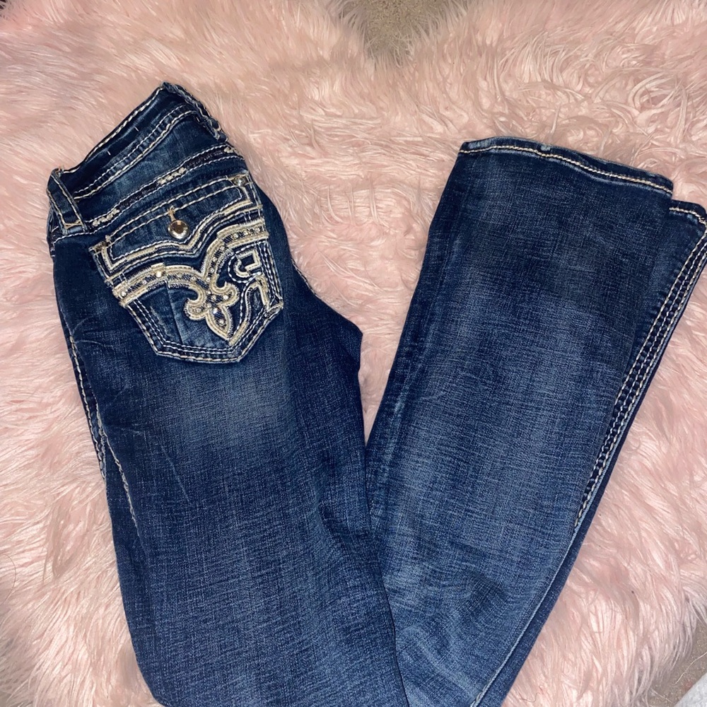 Rock Revival Dark Blue Boot Cut Jeans